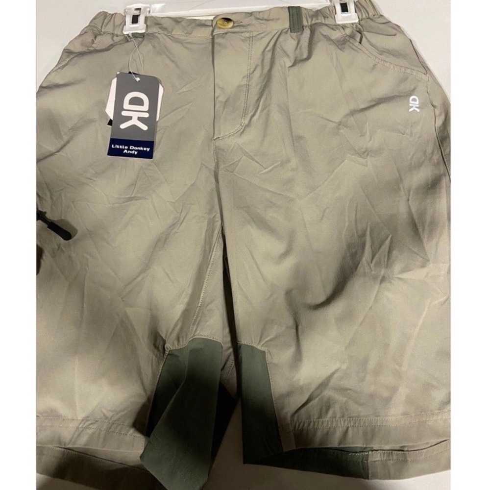 Little‎ Donkey Andy Mens Hiking Shorts Khaki Green Large Quick Dry XLL111201 NWT